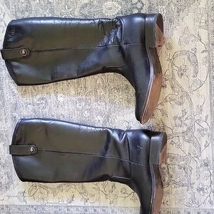 Frye leather boots, size 7 black